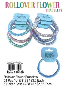 Rollover Flower Bracelets